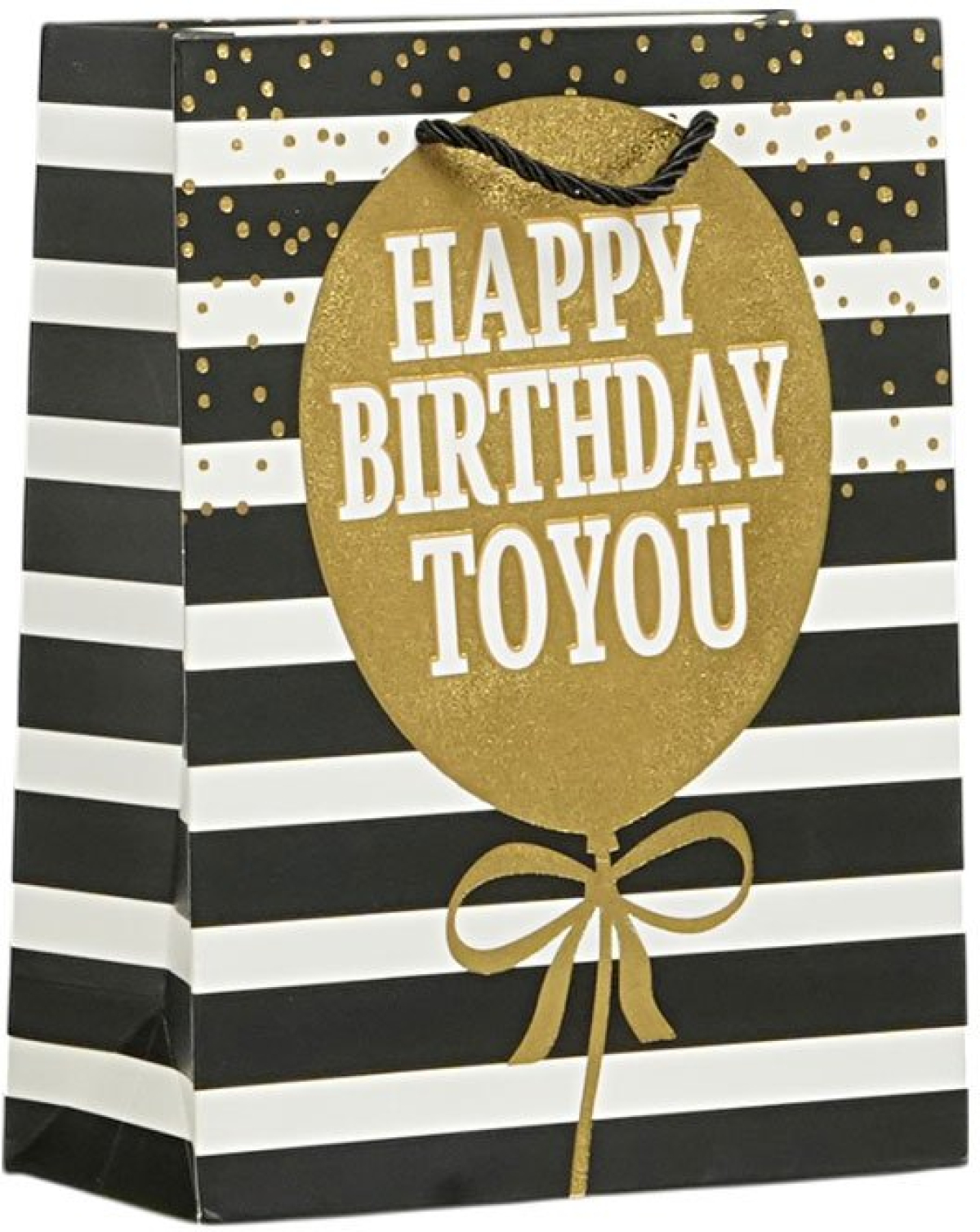 Подаръчна торбичка Happy Birthday, 18 х 23 х 8 cm, балонна ниска цена с бърза доставка - BestPC.BG