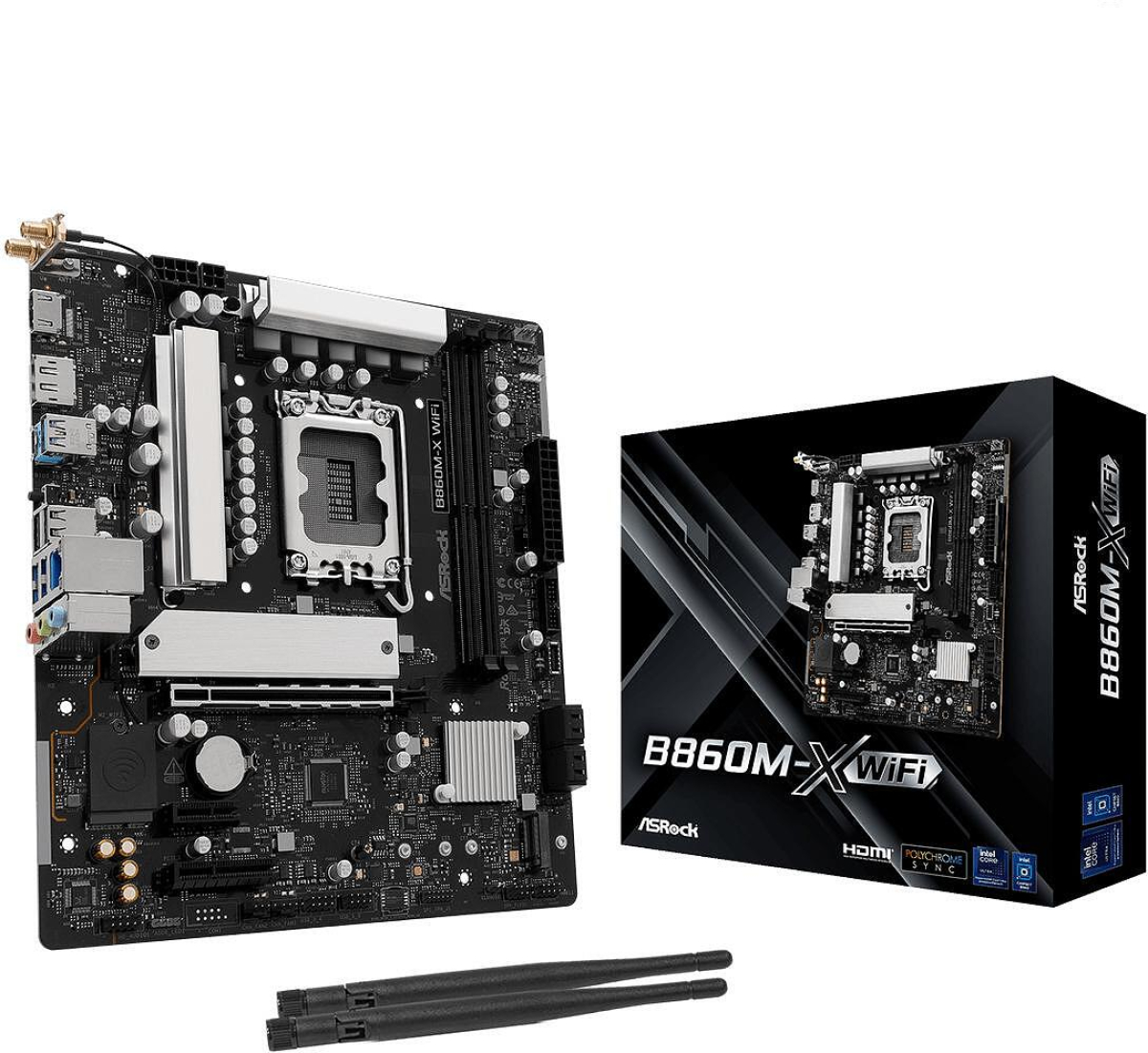 Дънна платка ASROCK B860M-X WIFI -LGA1851на ниска цена с бърза доставка - BestPC.BG