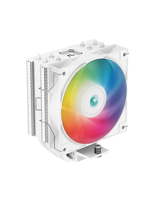 Вентилатор DeepCool AG400 WH ARGB V2, CPU Air Cooler, 1x120mm ARGB PWM Fan, ARGB Top Cover, TDP 220W, 4 Heatpipes, White, LGA1851-1700-1200-115x, AMD AM5-AM4, 125x92x154 mm(LxWxH), 2Y, R-AG400-WHAMMN-GJDна ниска цена с бърза доставка - BestPC.BG