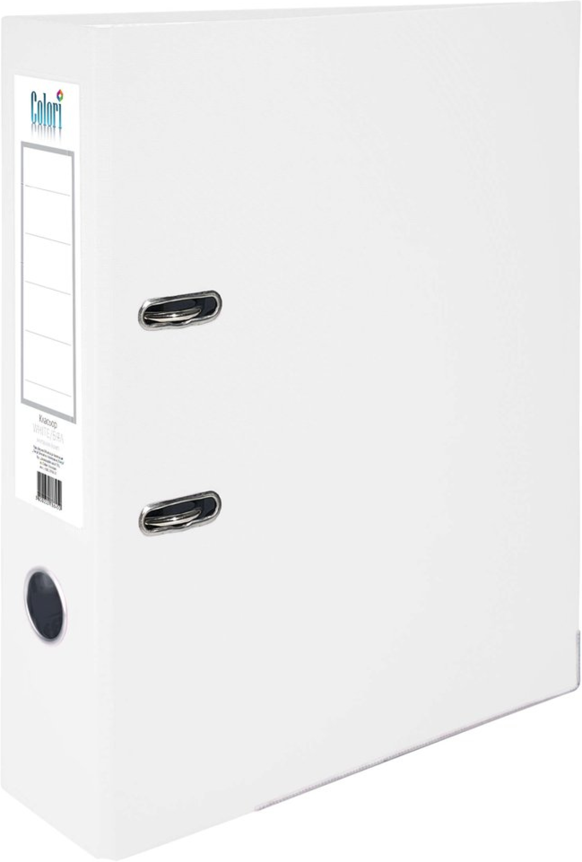 Colori Класьор, 8 cm, PP, с метален кант, несглобен, бял, 50 брояна ниска цена с бърза доставка - BestPC.BG