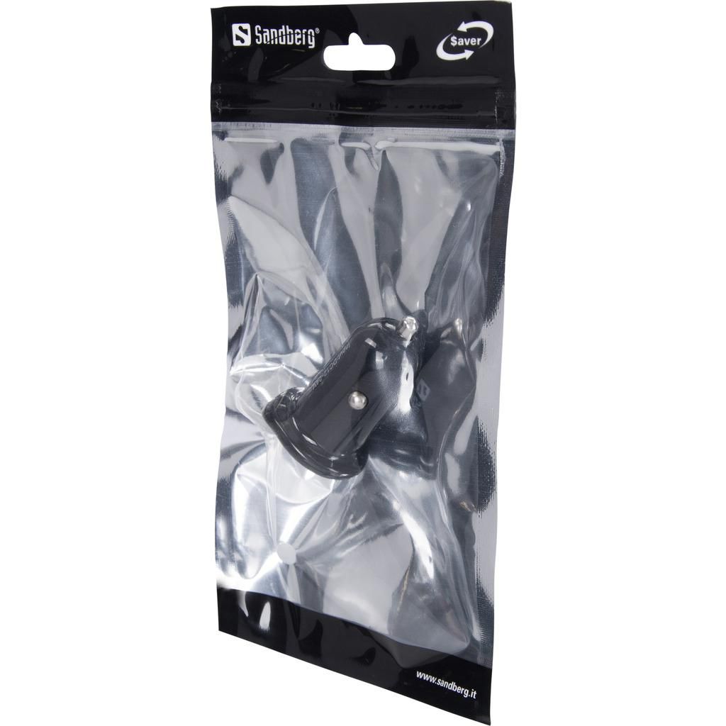 ЗАРЯДНО ЗА АВТОМОБИЛ SANDBERG 2USB 1A+2.1A - Black - PN 340-40на ниска цена с бърза доставка - BestPC.BG