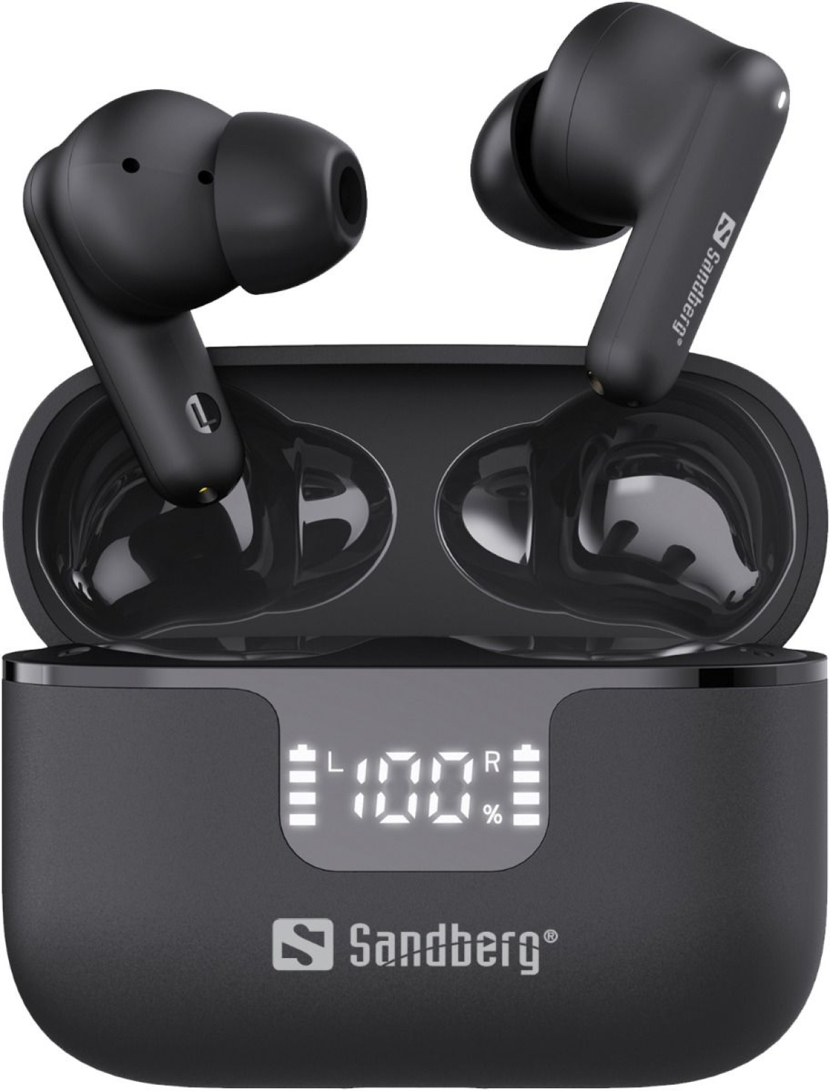 Слушалки Sandberg Wireless Earbuds ANC+ENC, чернина ниска цена с бърза доставка - BestPC.BG