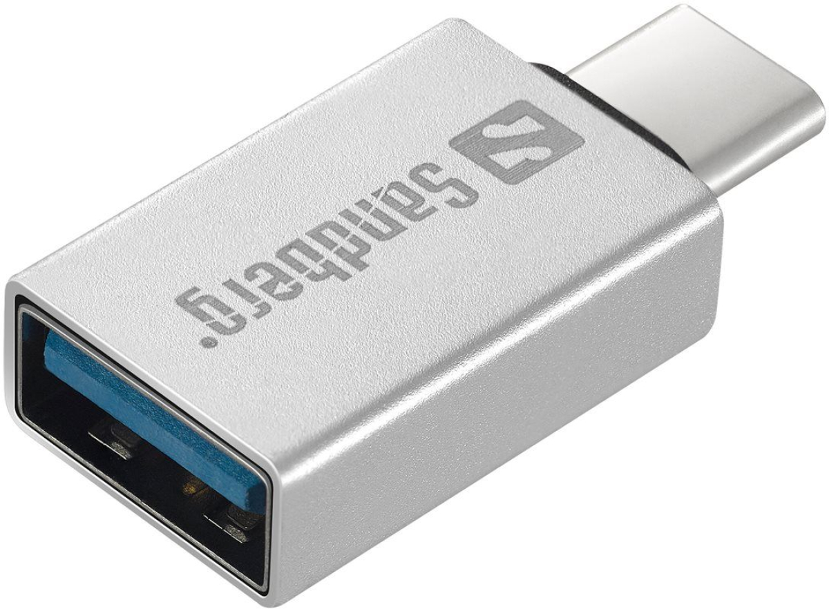 АДАПТЕР USB-C to USB 3.0 SANDBERG - Grey - PN 136-24на ниска цена с бърза доставка - BestPC.BG