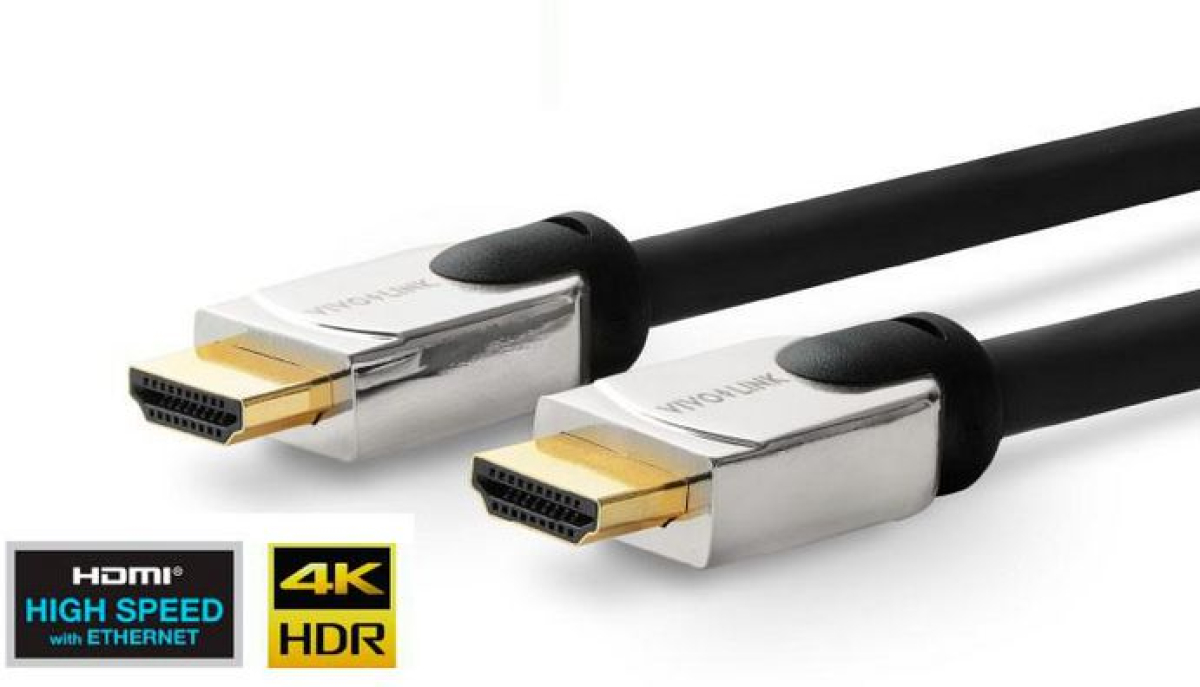 Кабел Vivolink Pro HDMI с метална глава, 0.5 м, черенна ниска цена с бърза доставка - BestPC.BG