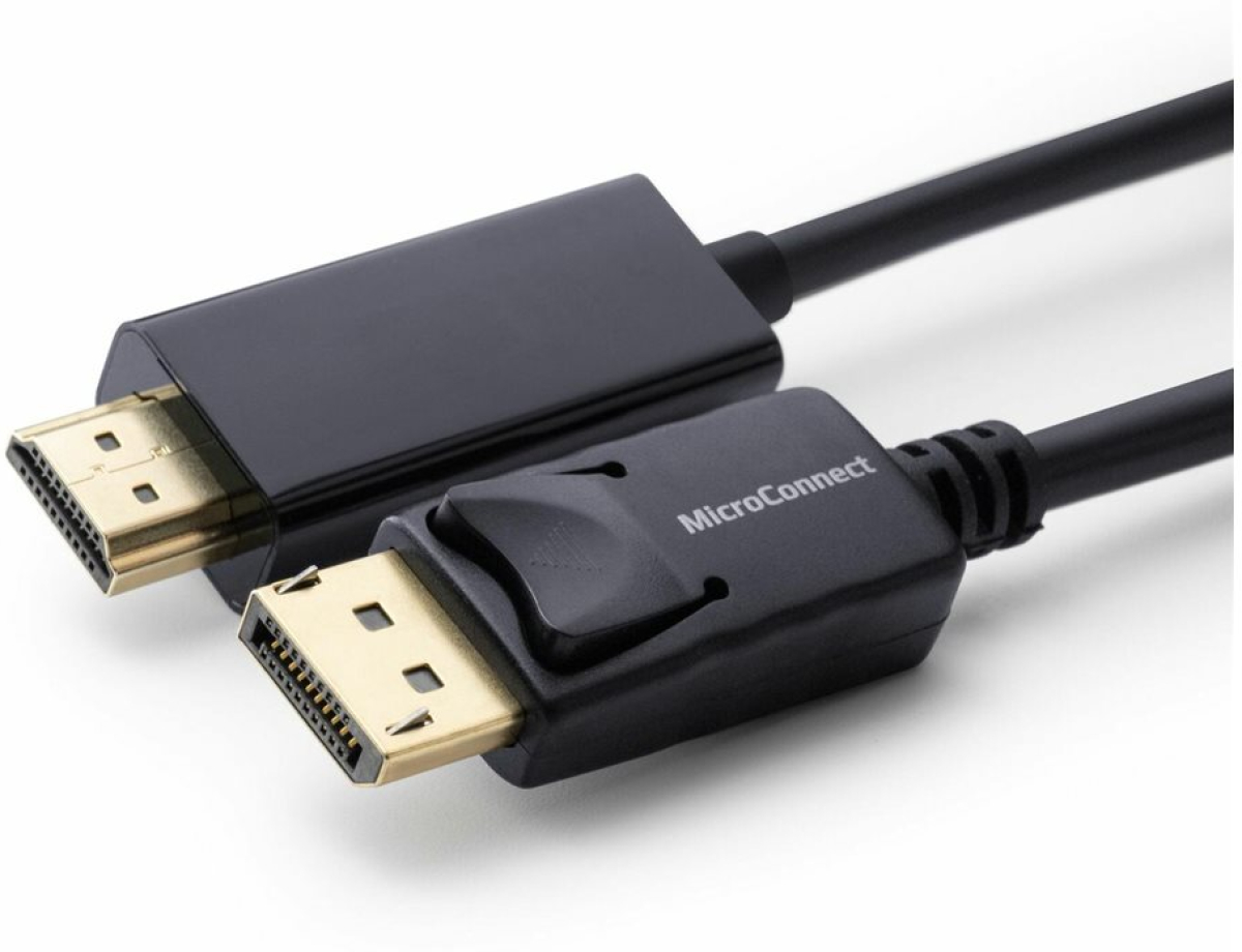 Кабел MicroConnect DisplayPort 1.2 към HDMI, 2 мна ниска цена с бърза доставка - BestPC.BG