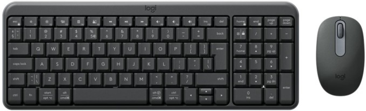 Клавиатура Безжичен комплект Logitech MK250 Graphite - Кирилизиранана ниска цена с бърза доставка - BestPC.BG
