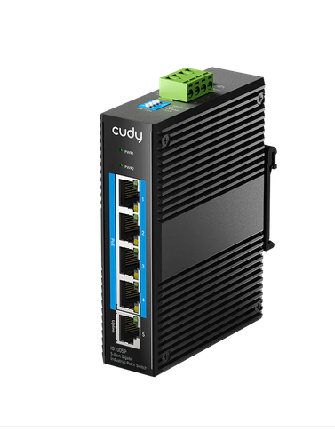 Комутатор/Суич Суич Cudy IG1005P Индустриален 5-Port 10-100-1000M PoE+ Switch 65Wна ниска цена с бърза доставка - BestPC.BG