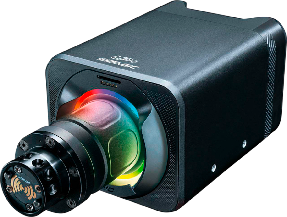 SIMAGIC Alpha EVO база за волан с 12nm постоянен въртящ момент, 21-Bit, USB, RGB, SimPro Manager, черенна ниска цена с бърза доставка - BestPC.BG