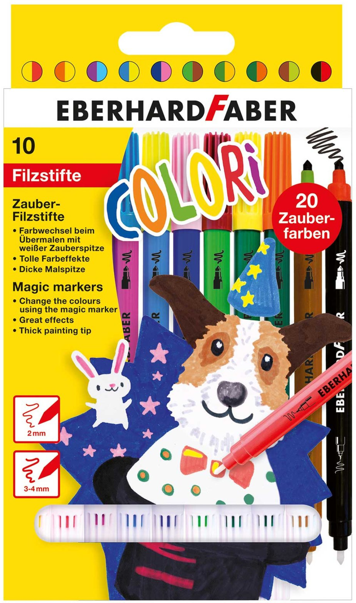 Eberhard Faber Флумастери Magic, 9+1 цвятана ниска цена с бърза доставка - BestPC.BG
