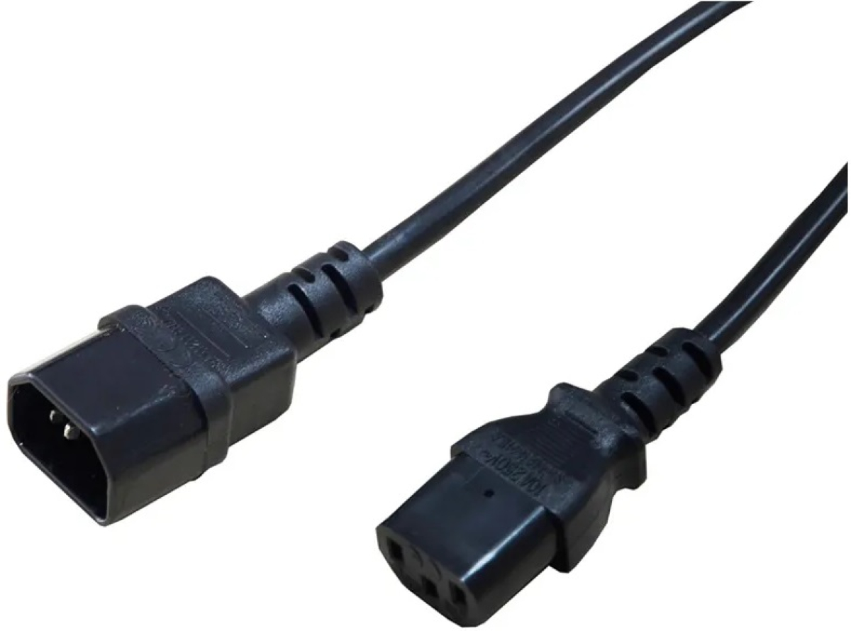 VALUE S2306 :: Захранващ кабел, C14 към C13, удължителен, черен, 1.8 мна ниска цена с бърза доставка - BestPC.BG