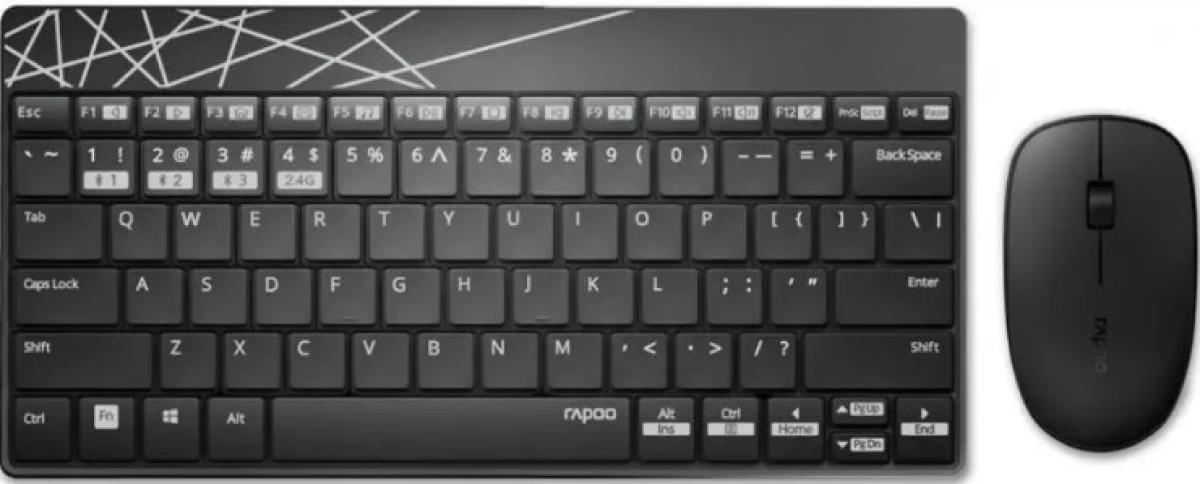 Комп.клавиатура компл.безжична Rapoo 8000Mна ниска цена с бърза доставка - BestPC.BG