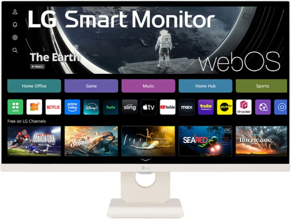 Монитор LG 27U511SA-W, 27" IPS Smart webOS23, 100Hz, 5ms, FHD 1920x1080, HDMI, USB, Bluetooth, Whiteна ниска цена с бърза доставка - BestPC.BG