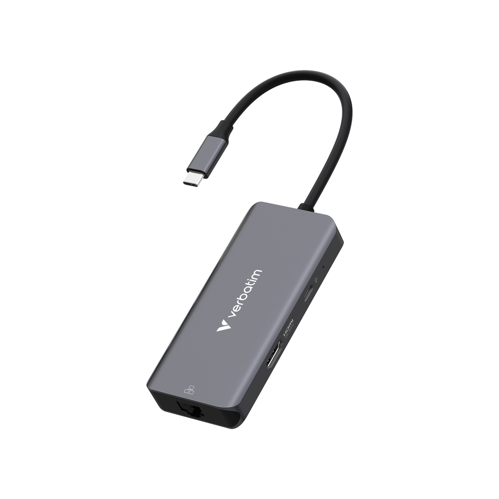 USB Хъб Verbatim USB-C Essentials Multiport Hub 6 Port with RJ45на ниска цена с бърза доставка - BestPC.BG