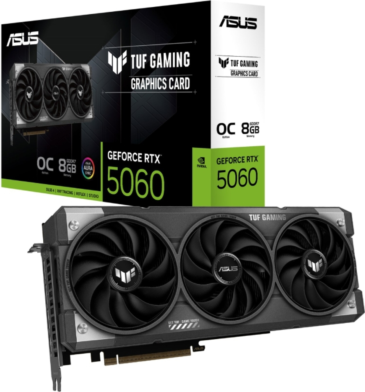 Видеокарта Asus TUF Gaming GeForce RTX 5060 8GB GDDR7 OCна ниска цена с бърза доставка - BestPC.BG