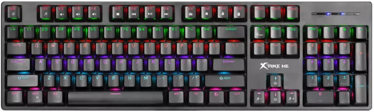 Xtrike ME геймърска клавиатура Gaming Mechanical keyboard - GK-918 - BLUE switches, 104 keyна ниска цена с бърза доставка - BestPC.BG
