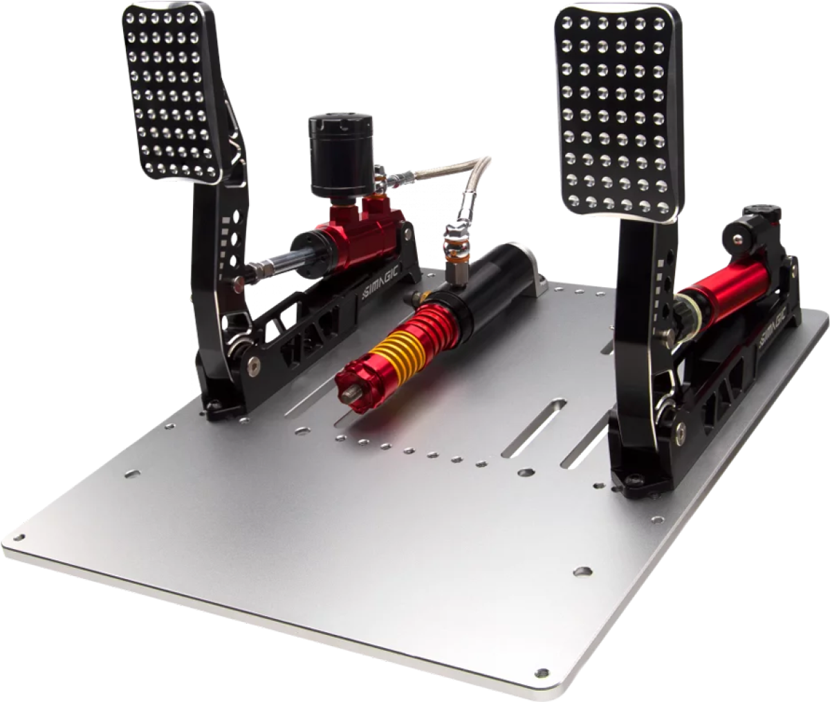 Мултимедиен продукт SIMAGIC Crimson Edition, Hydraulic Dual-pedal Set, 100kg Loadcell, Standard Throttle Plate. S311на ниска цена с бърза доставка - BestPC.BG