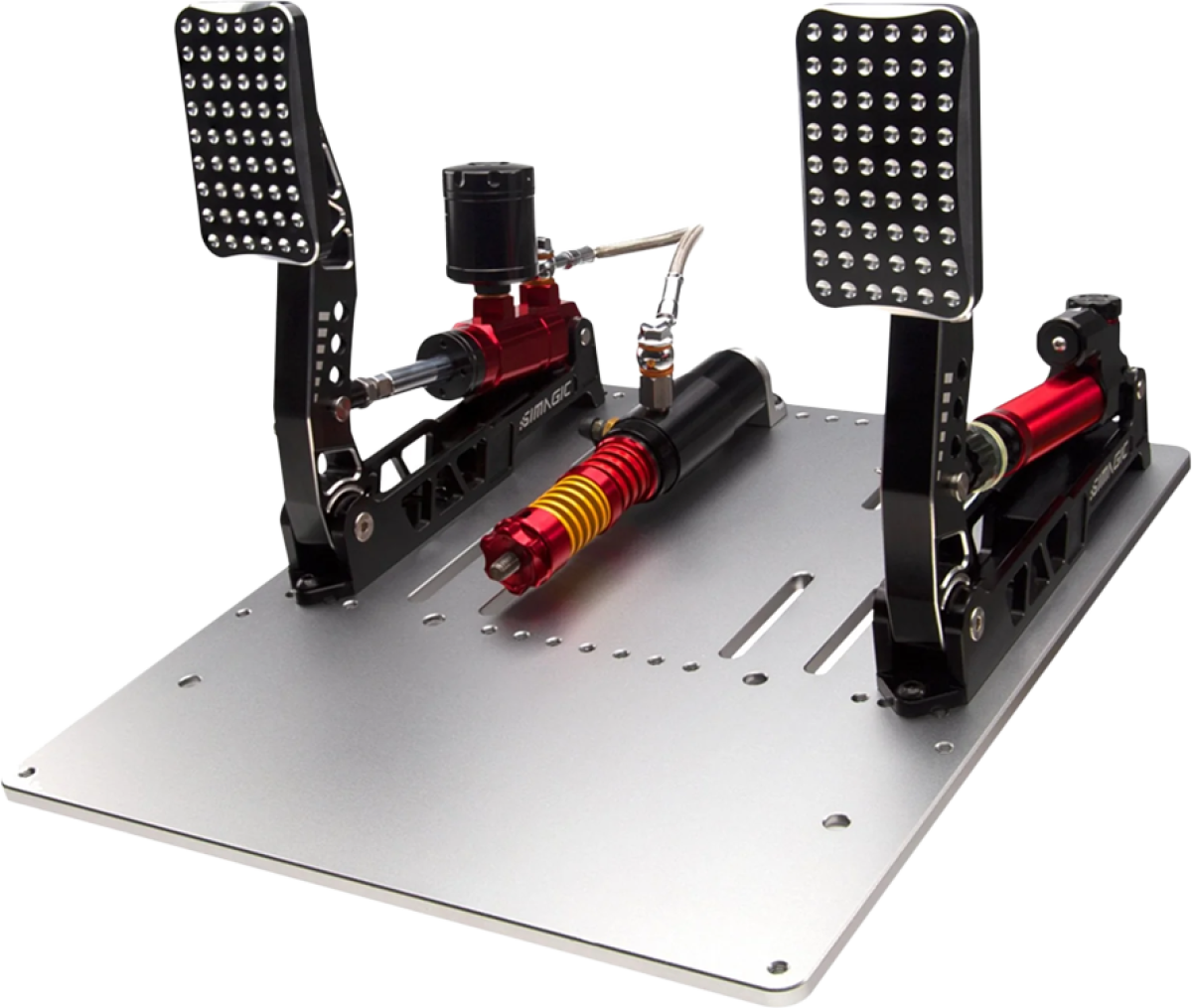 Мултимедиен продукт SIMAGIC Crimson Edition, Hydraulic Dual-pedal Set, 200kg Loadcell, Standard Throttle Plate. S312на ниска цена с бърза доставка - BestPC.BG