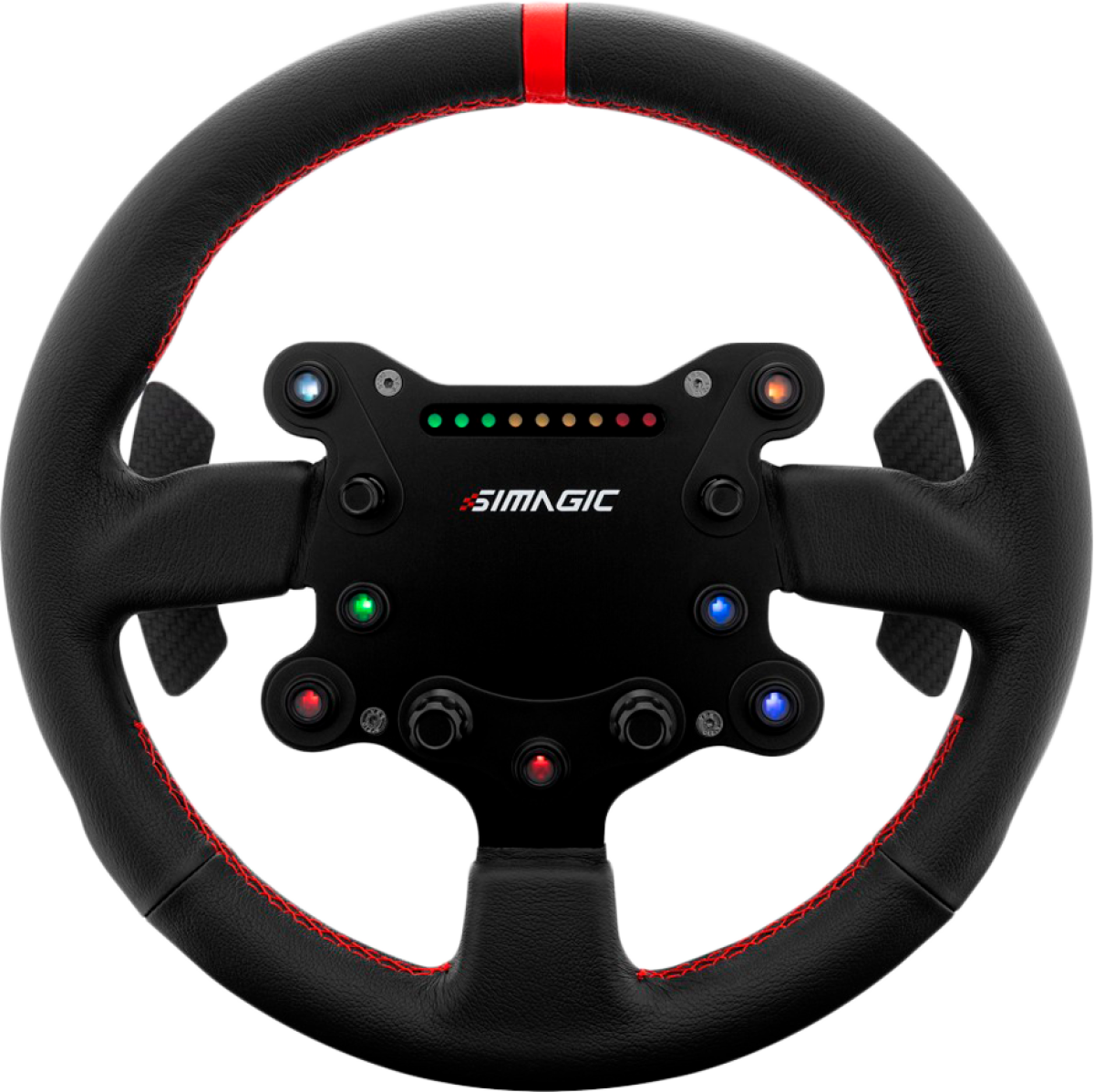 SIMAGIC GT‑Style GTS Steering Wheel for GT Simulation, suede finishна ниска цена с бърза доставка - BestPC.BG