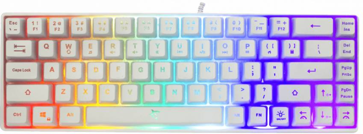 White Shark RONIN White клавиатура, LED, бялана ниска цена с бърза доставка - BestPC.BG