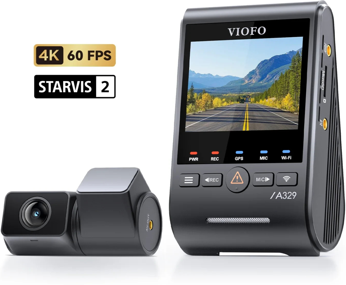 Продукт VIOFO Видеорегистратор Dash Cam A329S 2 Channel - 4K, HDR, Dual Sony STARVIS 2, GPS, Bluetooth, Wi-Fi 6на ниска цена с бърза доставка - BestPC.BG