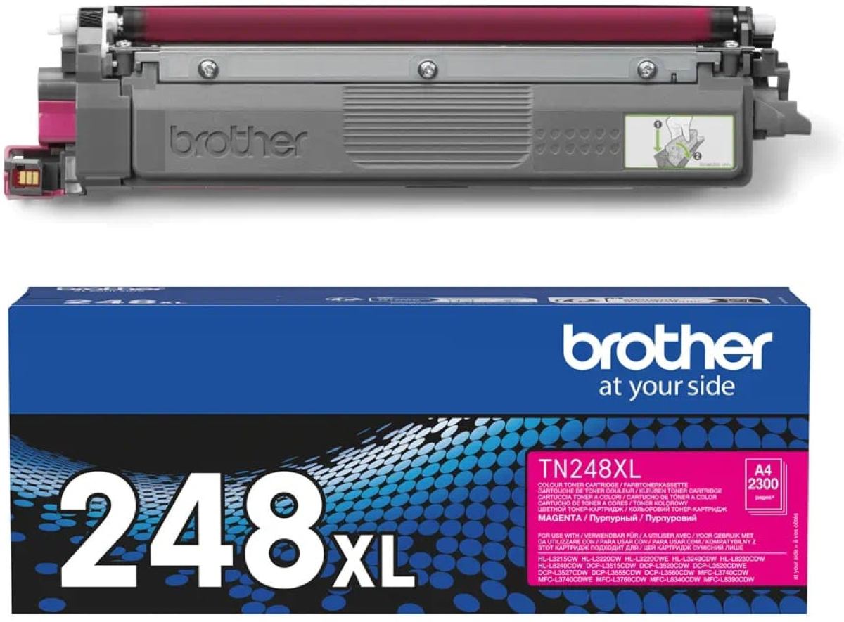 Brother Тонер TN-248XLM, 2300 страници-5%, Magentaна ниска цена с бърза доставка - BestPC.BG