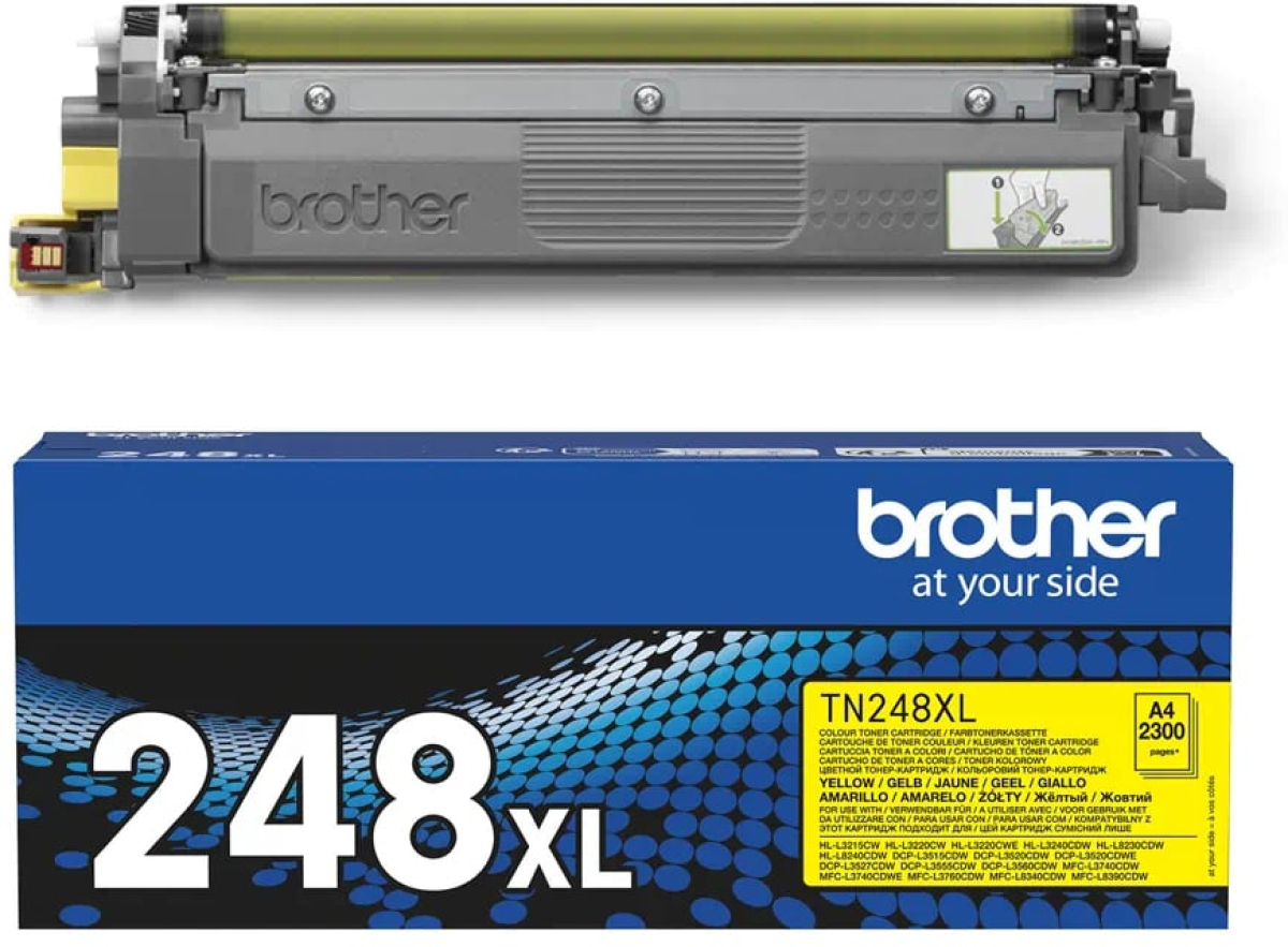 Brother Тонер TN-248XLY, 2300 страници-5%, Yellowна ниска цена с бърза доставка - BestPC.BG