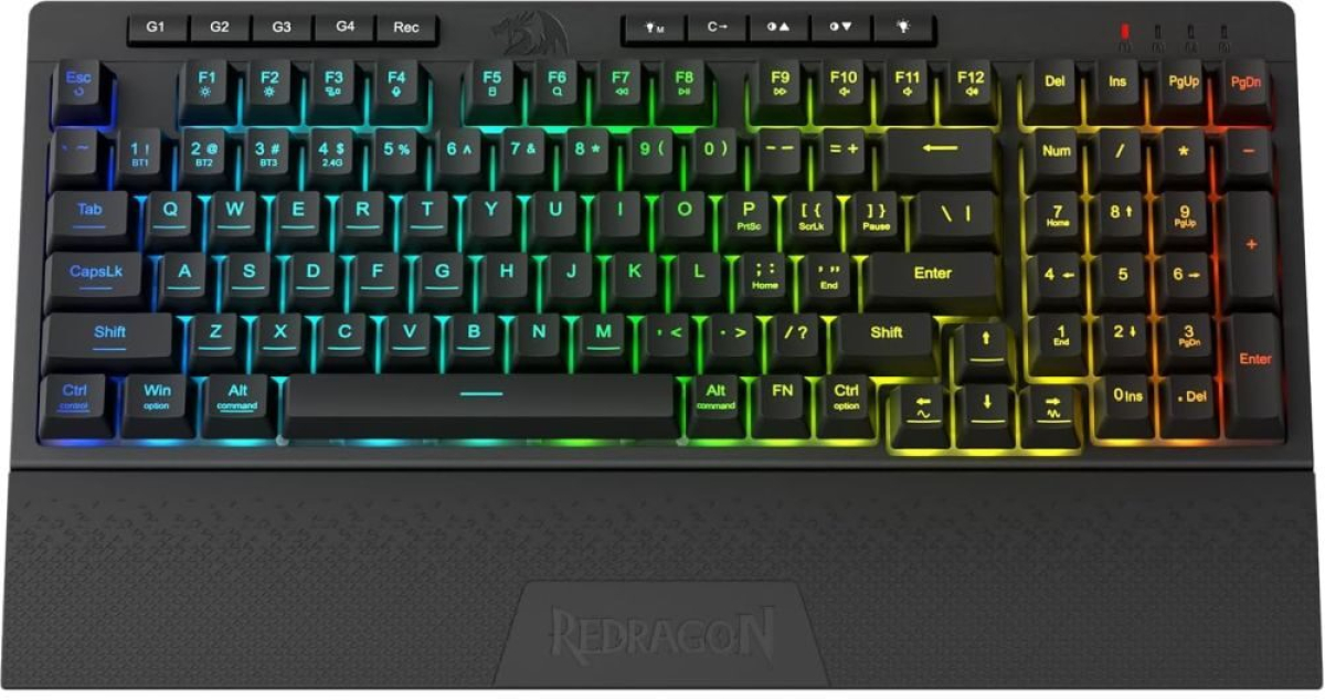 геймърска клавиатура Redragon Shiva Pro K515RGB-PRO с RGB осветление - чернана ниска цена с бърза доставка - BestPC.BG