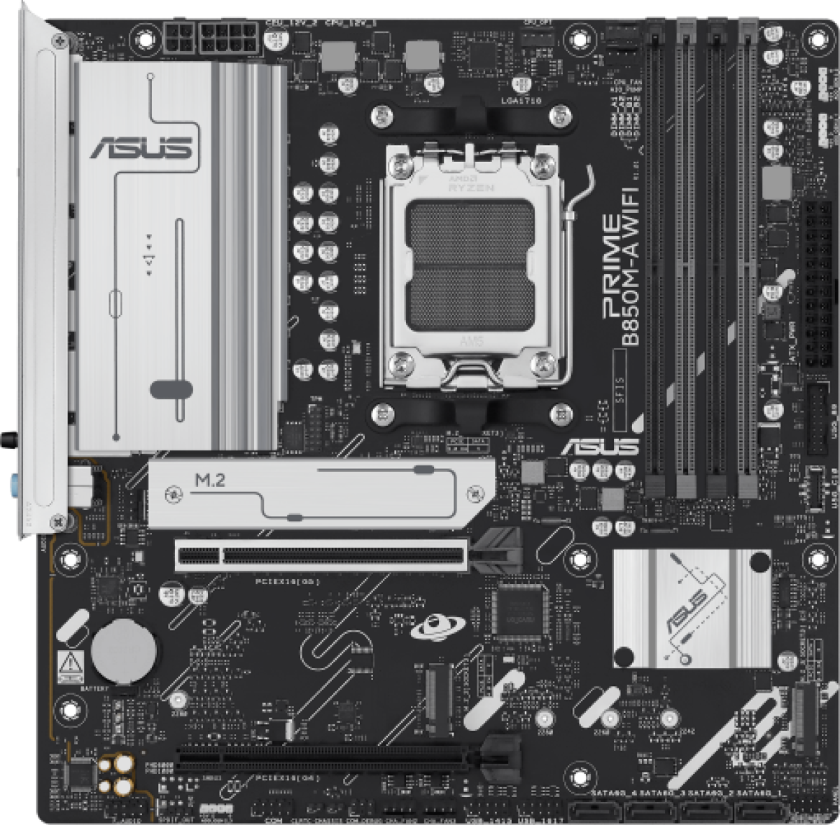 Дънна платка ASUS PRIME B850M-A WIFI 6E socket AM5на ниска цена с бърза доставка - BestPC.BG