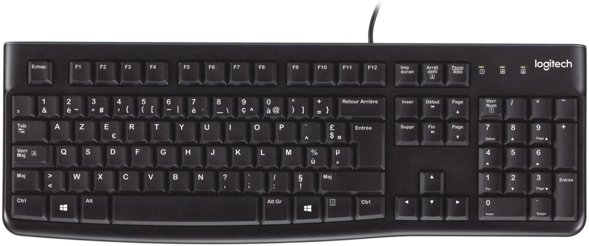 Клавиатура K120 Keyboard, Frenchна ниска цена с бърза доставка - BestPC.BG