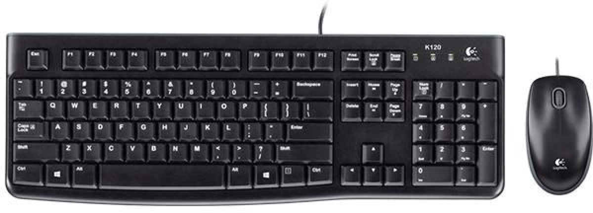 Комплект клавиатура и мишка Logitech MK120 combo, German QWERTZна ниска цена с бърза доставка - BestPC.BG