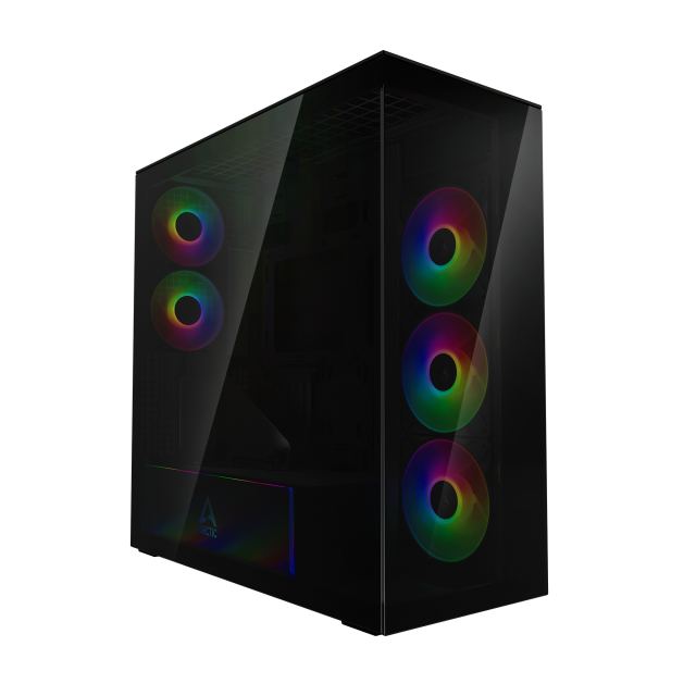 Кутия за компютър Arctic Xtender VG - Black Mid-Towerна ниска цена с бърза доставка - BestPC.BG