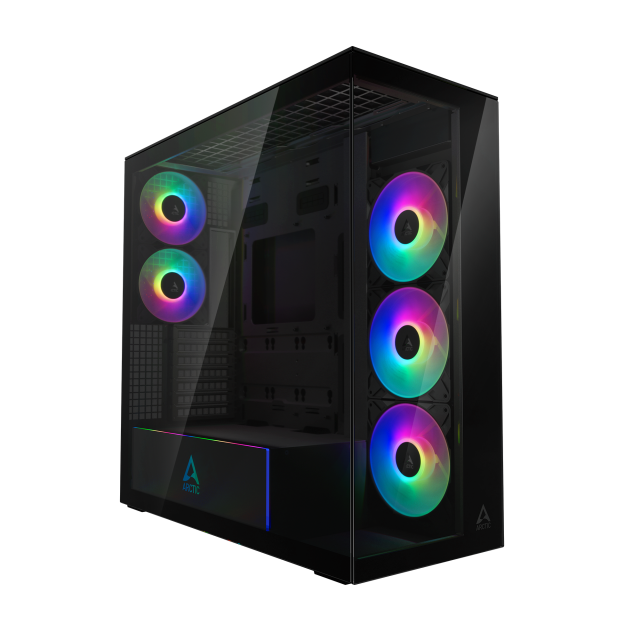 Кутия за компютър Arctic Xtender Mirror - Black Mid-Towerна ниска цена с бърза доставка - BestPC.BG