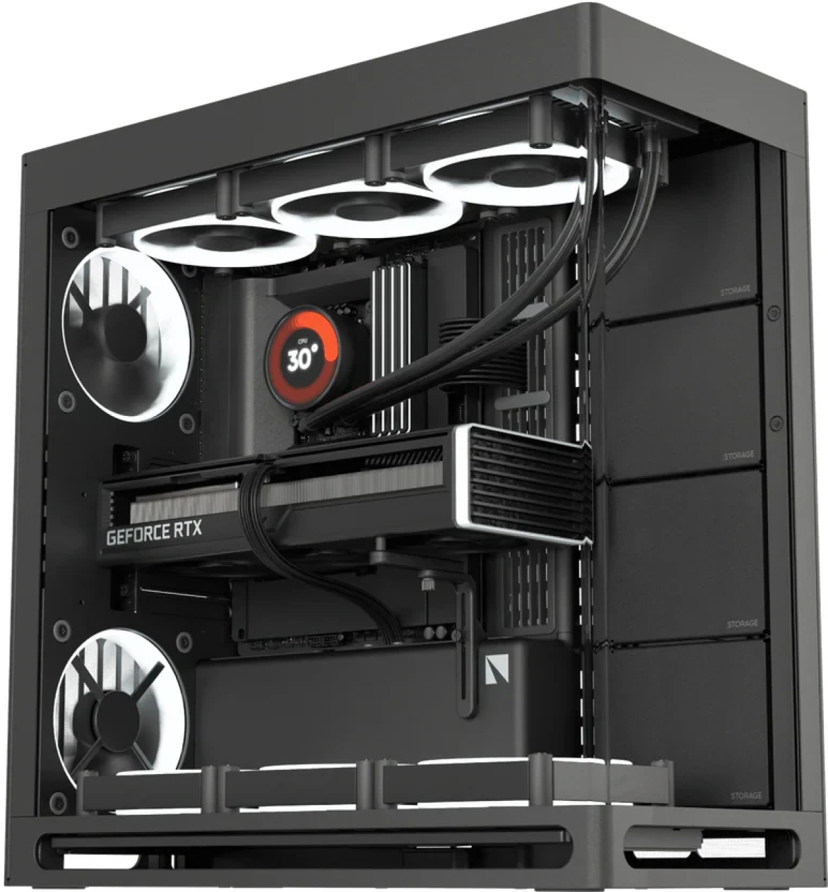 HAVN кутия Case E-ATX - HS 420 Base Edition Blackна ниска цена с бърза доставка - BestPC.BG
