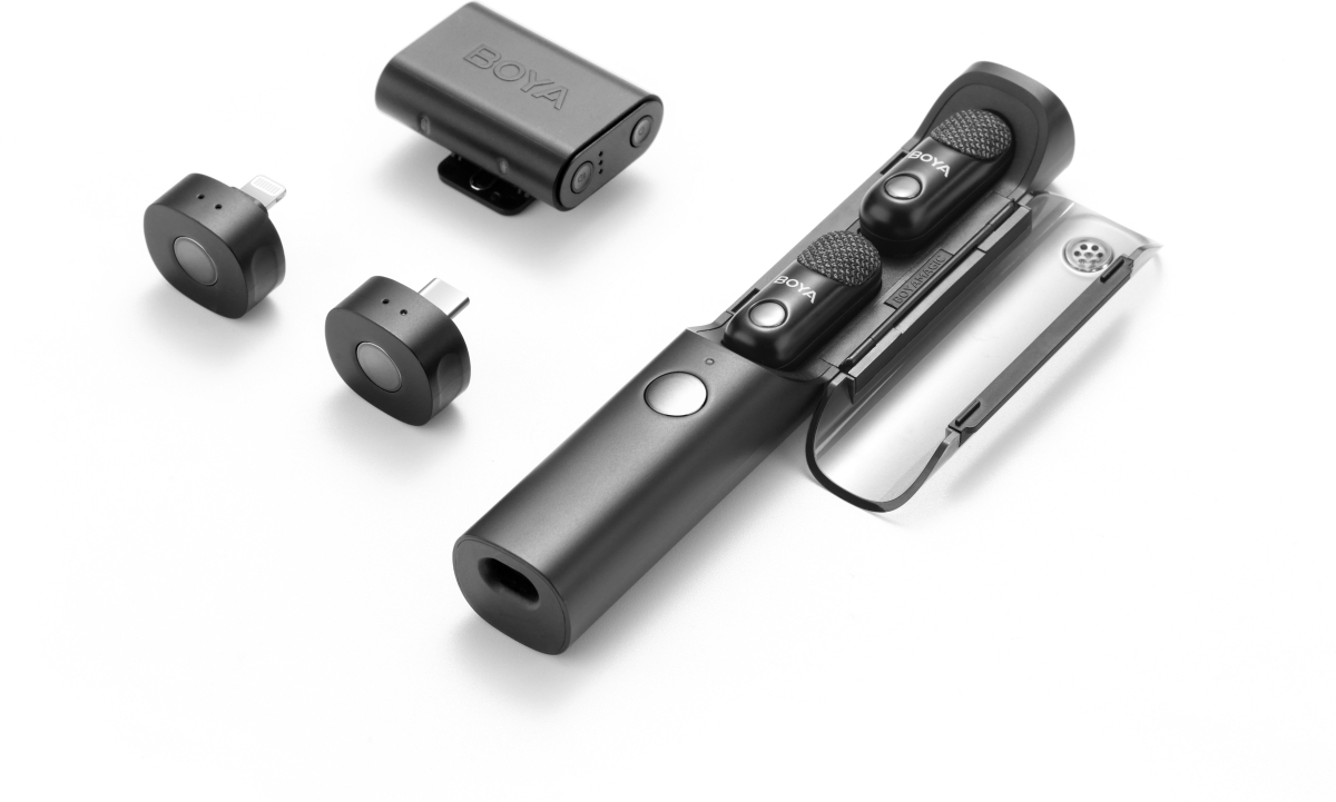 Безжична система микрофони All-in-One BOYA MAGIC 02 - Lightning + USB-Cна ниска цена с бърза доставка - BestPC.BG