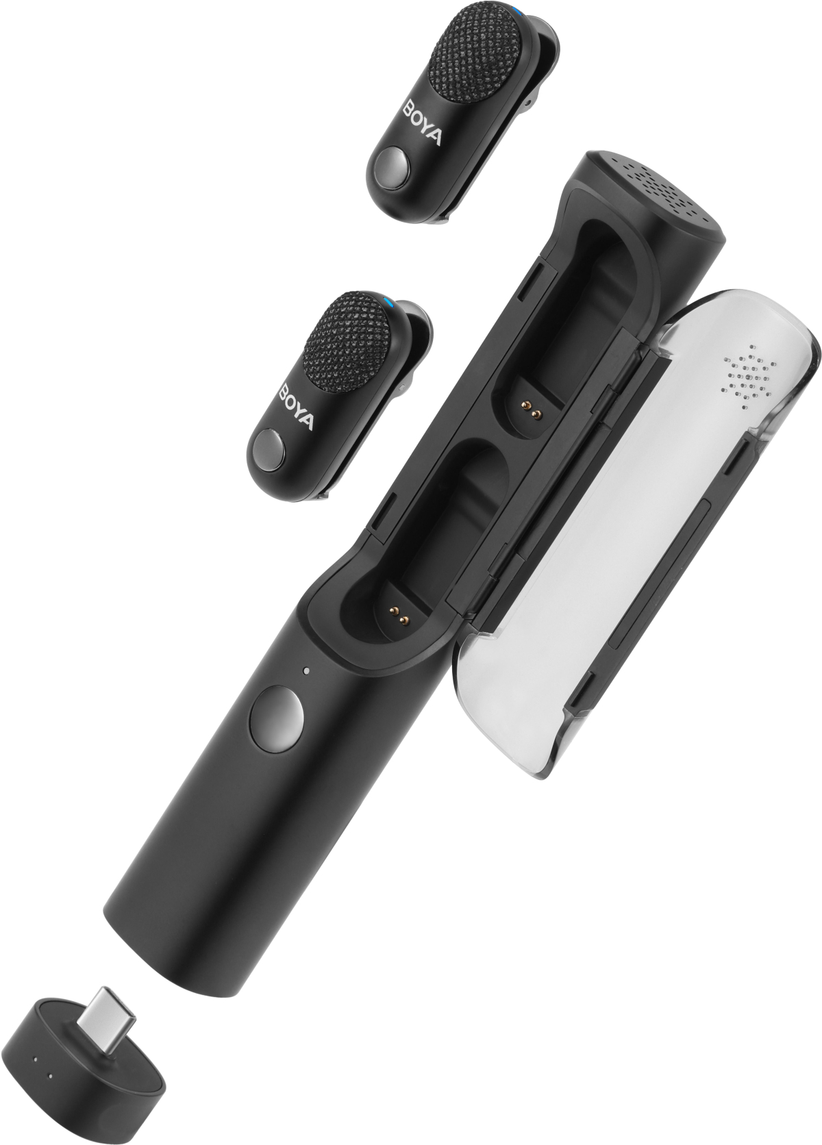 Микрофон Безжична система микрофони All-in-One BOYA MAGIC 03 - USB-Cна ниска цена с бърза доставка - BestPC.BG