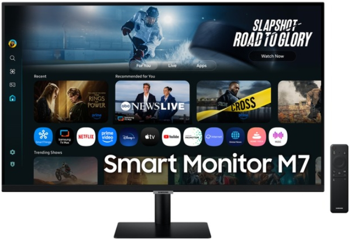 Монитор Samsung LS32FM700 32" VA LED, SMART 3840x2160  3xUSB 2.0, 2xHDMI 1.4, Wi-Fi 5, Bluetooth, Speakers, Blackна ниска цена с бърза доставка - BestPC.BG