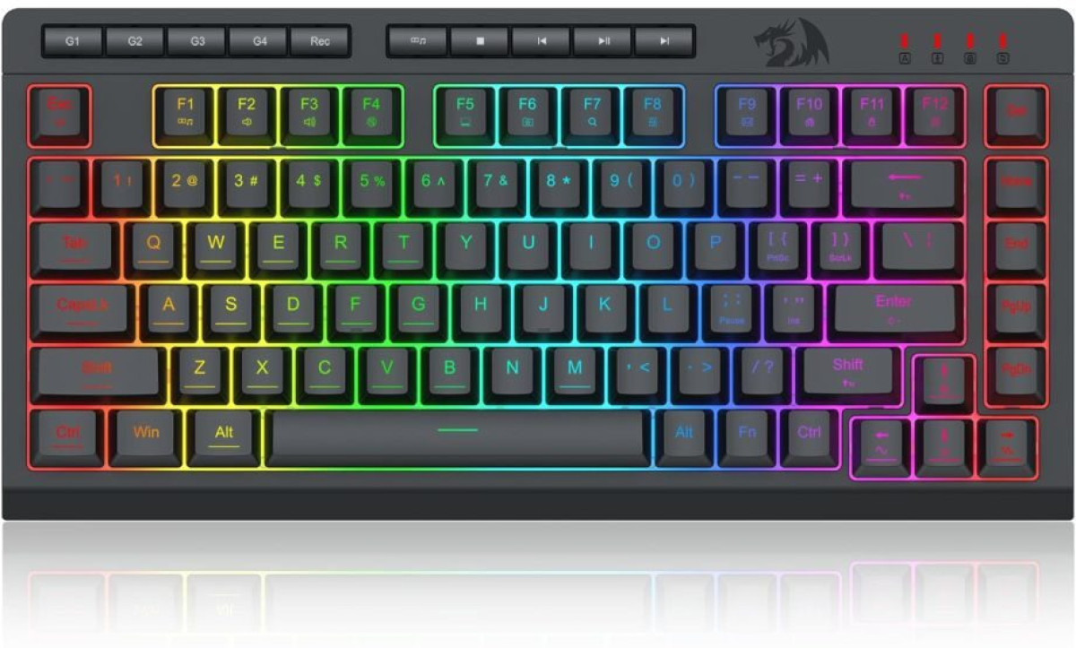 RGB Геймърска клавиатура Redragon Crescent K524-RGB - чернана ниска цена с бърза доставка - BestPC.BG