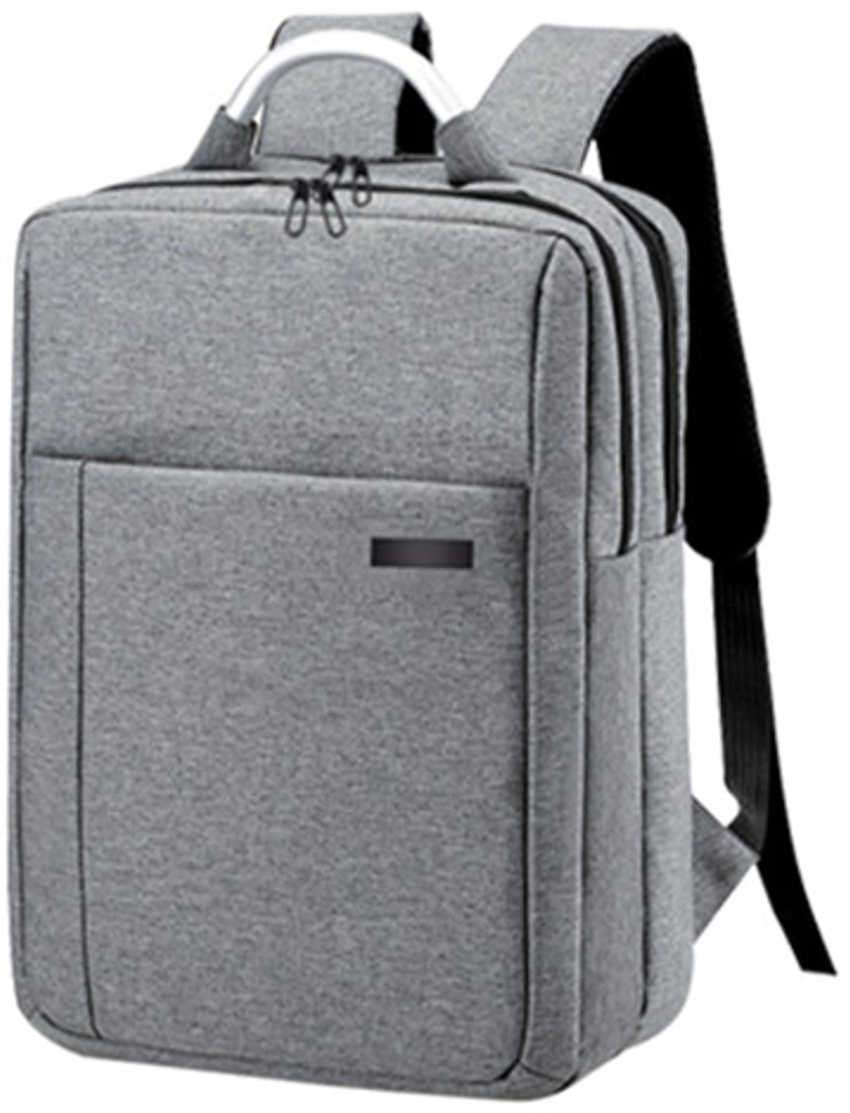 Раница за лаптоп Casual, 15.6'', с двоен скрит цип, сивана ниска цена с бърза доставка - BestPC.BG