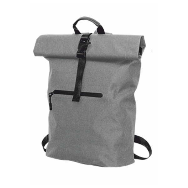 Раница Rolltop, водоустойчива, с джоб, 300D RPET, 40 х 60 cm, сивана ниска цена с бърза доставка - BestPC.BG