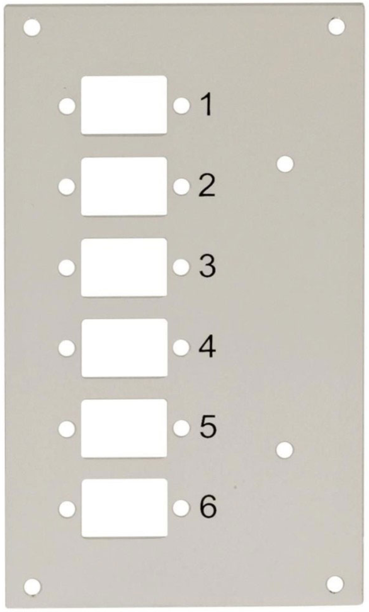 Лицев панел за 6 бр. SC симплексни, LC дуплексни или E2000 конекторина ниска цена с бърза доставка - BestPC.BG