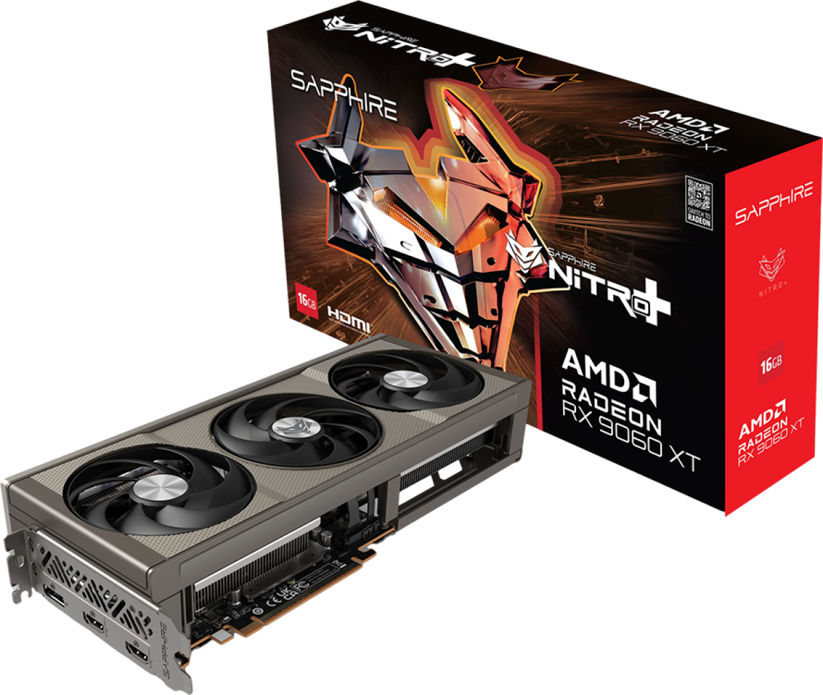 Видеокарта SAPPHIRE NITRO+ AMD RADEON RX 9060 XT GAMING OC 16GB DUAL HDMI - DPна ниска цена с бърза доставка - BestPC.BG