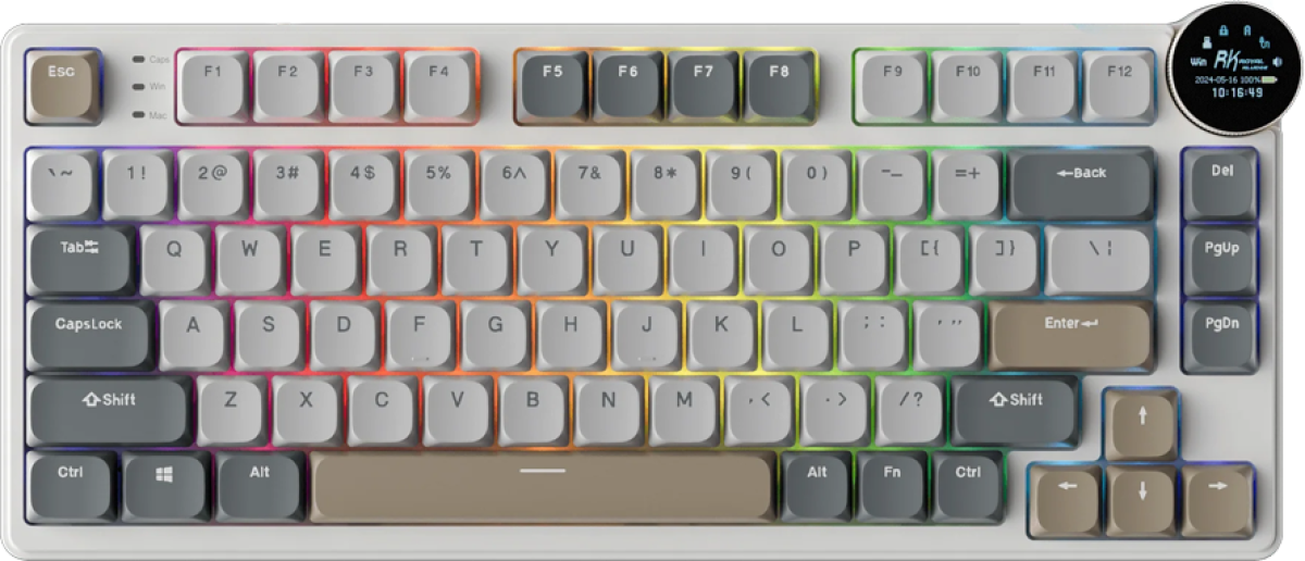 Клавиатура ROYAL KLUDGE RK N80 Pearly Dawn Gaming Keyboard Red switchна ниска цена с бърза доставка - BestPC.BG