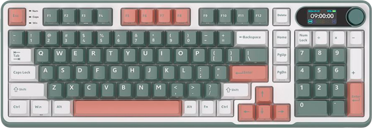 Клавиатура ROYAL KLUDGE RK-S98 Camping Green Gaming Keyboard Chartreuse switchна ниска цена с бърза доставка - BestPC.BG