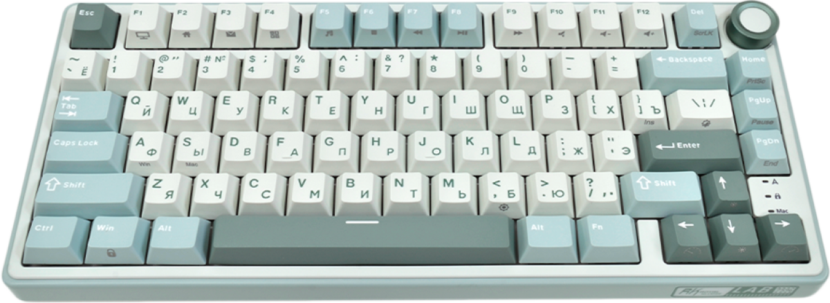 Клавиатура ROYAL KLUDGE R75 Sky Cyan Gaming Keyboard K silver switchна ниска цена с бърза доставка - BestPC.BG