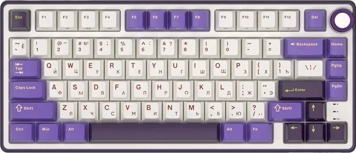 Клавиатура ROYAL KLUDGE R75 Blackberry Mousse Gaming Keyboard K silver switchна ниска цена с бърза доставка - BestPC.BG