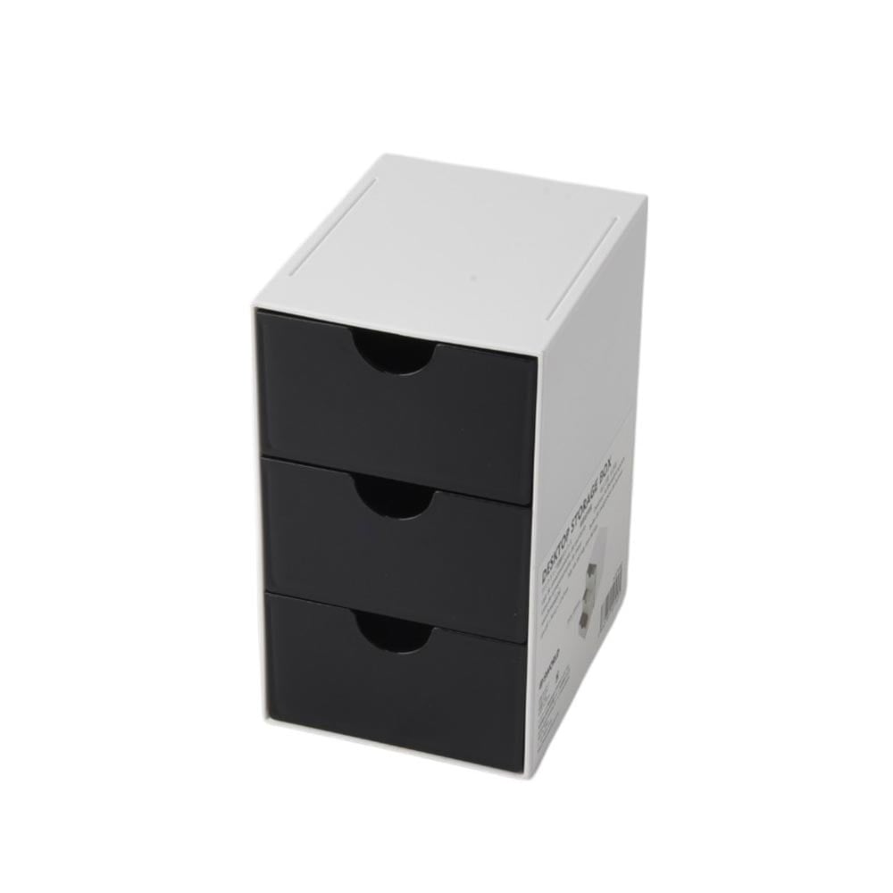 Продукт Sworld Органайзер за бюро, с 3 чекмеджета, черенна ниска цена с бърза доставка - BestPC.BG