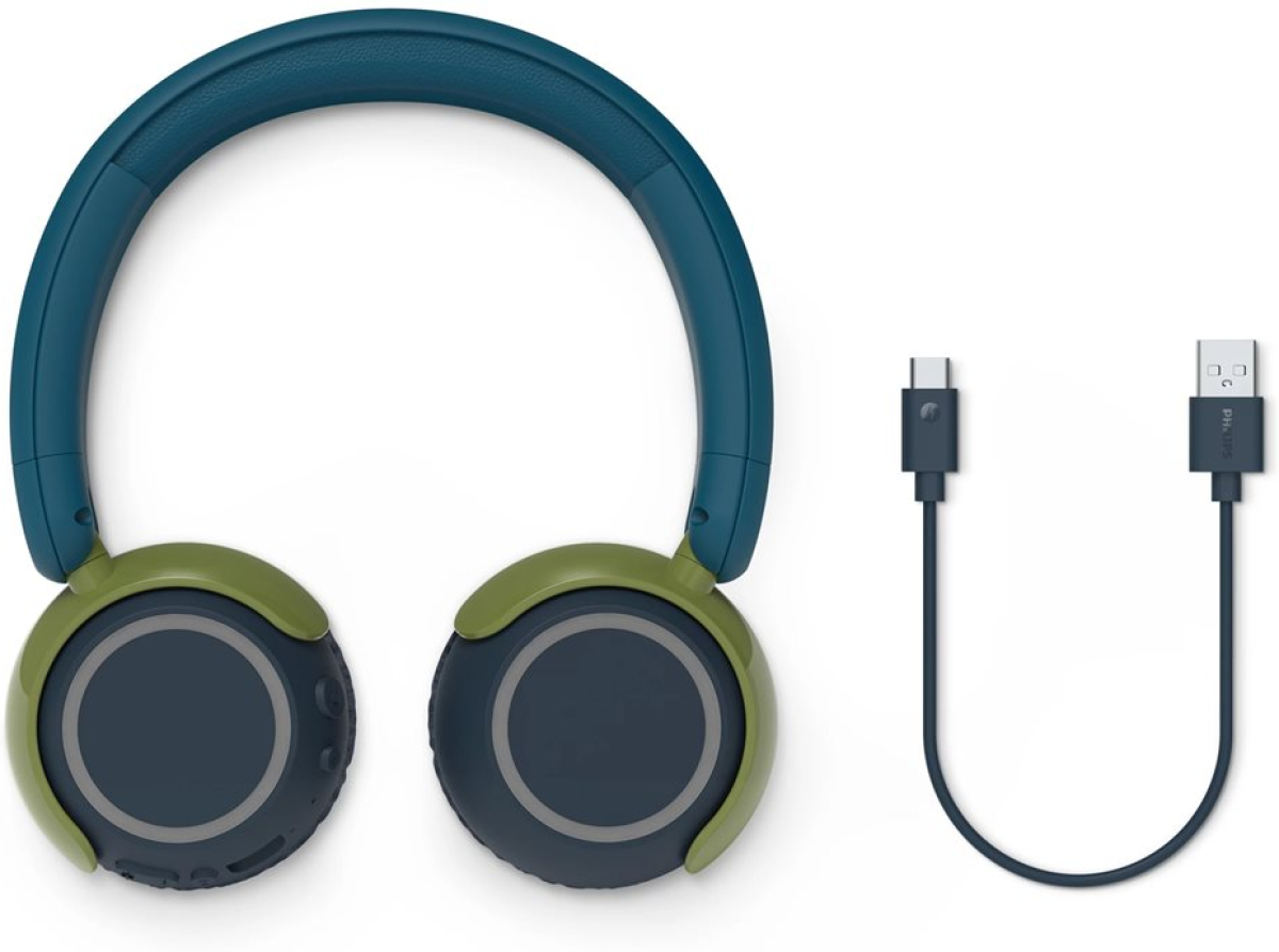 Слушалки PHILIPS Kids Bluetooth headphones maximum volume limited to 85 dB Chrystal Tealна ниска цена с бърза доставка - BestPC.BG