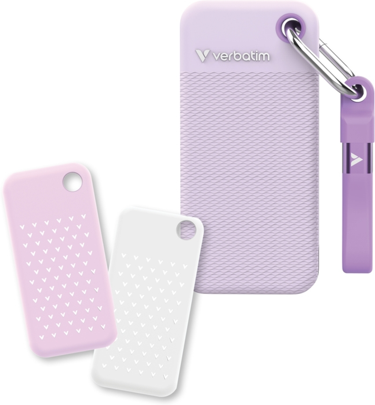 SSD външен Verbatim Pocket SSD USB 3.2 Gen 2 1TB Purple incl. two rubber sleevesна ниска цена с бърза доставка - BestPC.BG