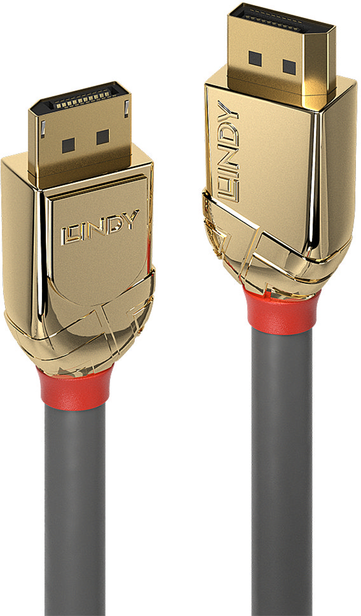 DisplayPort 1.4 кабел Lindy, Gold Line, сив, 3.0 мна ниска цена с бърза доставка - BestPC.BG