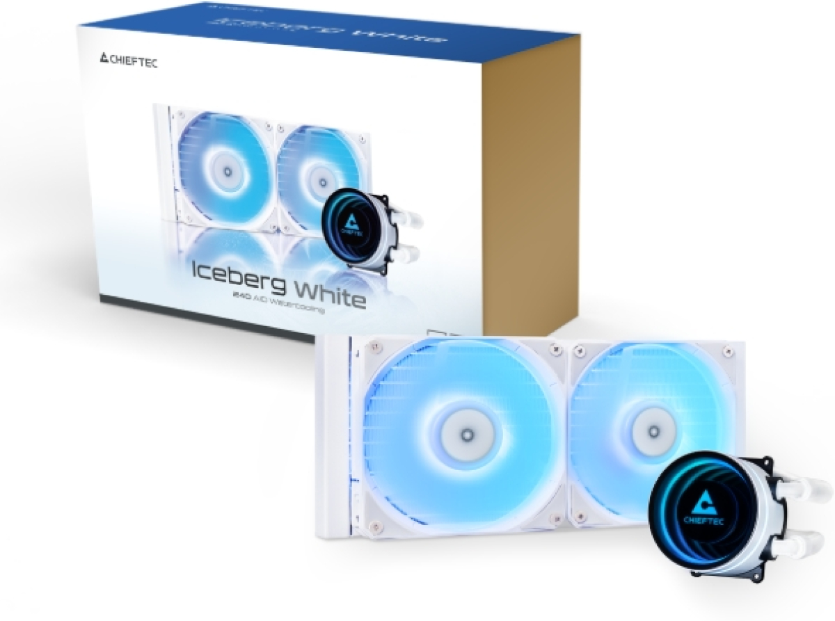Водно охлаждане Chieftec Iceberg 240 RGB, бялона ниска цена с бърза доставка - BestPC.BG